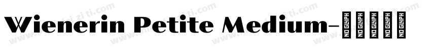 Wienerin Petite Medium字体转换